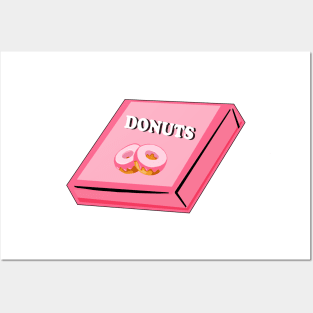 Box of Pink Donuts Posters and Art